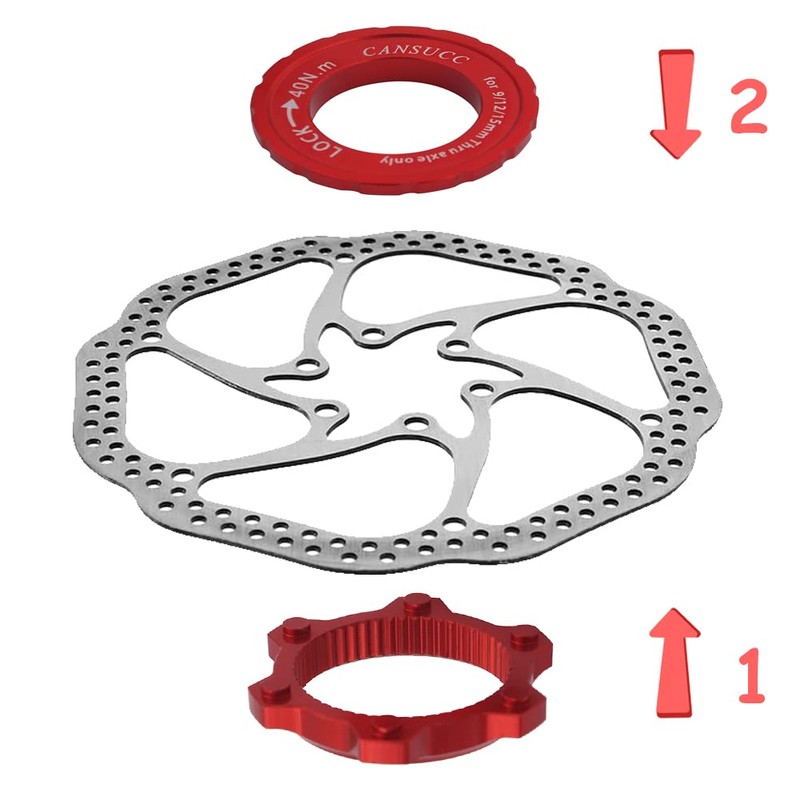 Saipor Central Locking Adapter 6 Bolt Adapter Centerlock Bicycle Disc
