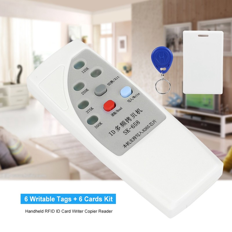13Pcs 125KHz Handheld RFID ID Card Writer Copier Reader 6