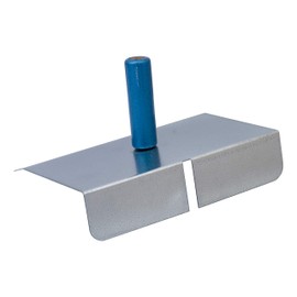 Jung Henkelmann 88328000 Joint Sheet (280 x 190 mm, Front Bend 60 mm, Galvanised Steel with Wooden Handle, Grouting Tool)