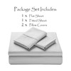 Chanasya Premium Embossed Light Gray Queen Size Bed Sheets Set