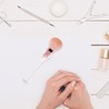 VICASKY 2pcs Nail Dust Brush Portable Nail Art Tools for