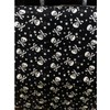 New Calabera Emo White Skulls on Black Base Fleece Fabric