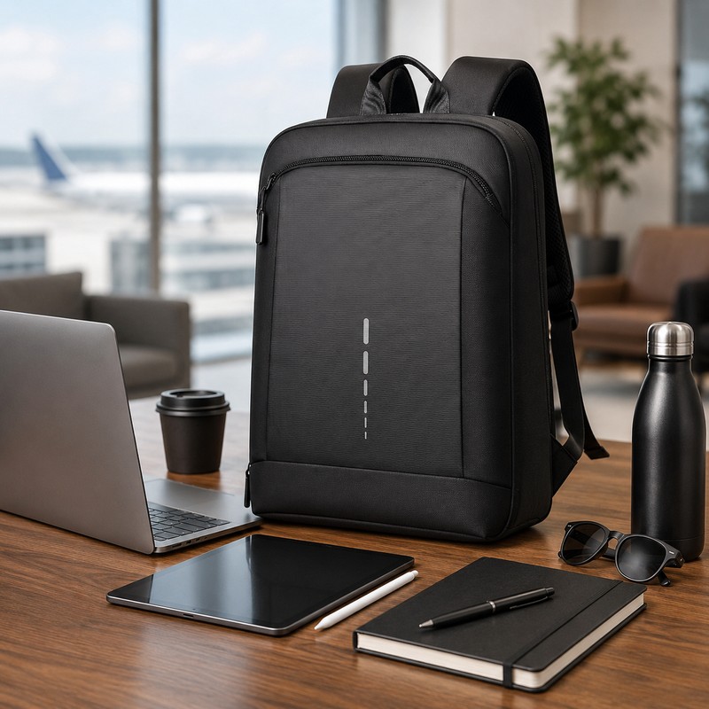 Slim Laptop Backpack for Work & Travel – Water-Resistant 15.6-Inch