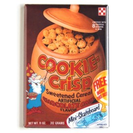 Blue Crab Magnets Chocolate Cookie Crisp FRIDGE MAGNET cereal box - 1.75 x 2.75 inches