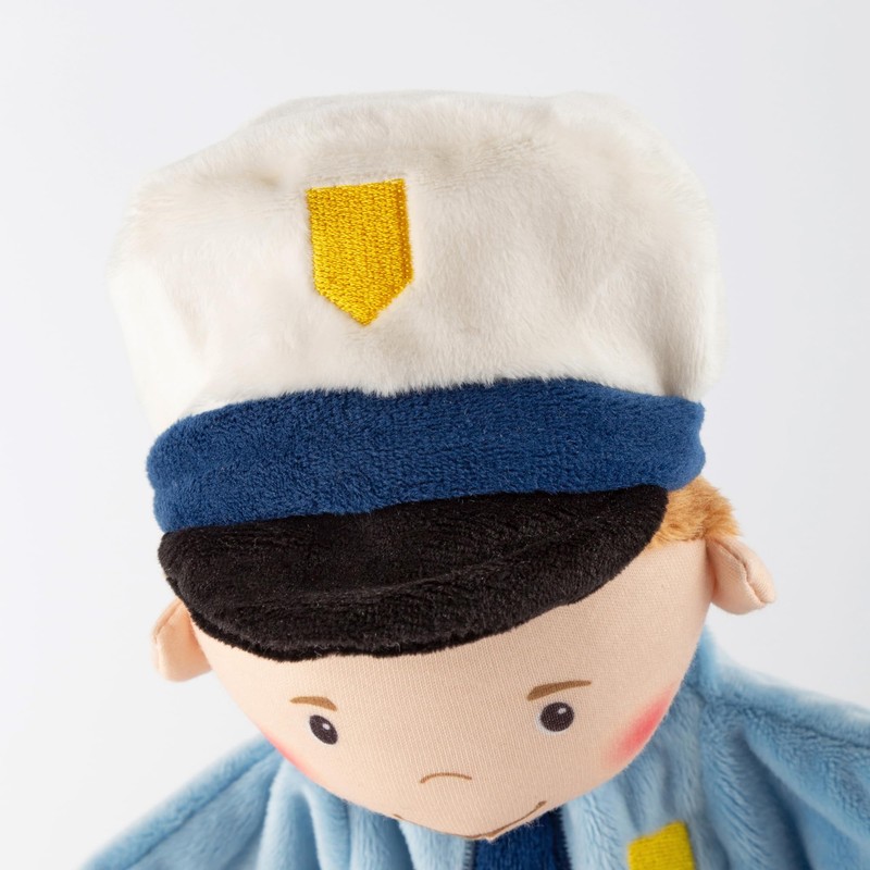 sigikid 43348 Hand Puppet, Blue/Policeman, One Size