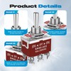 Momentary Toggle Switch,Malicele DPDT 6 Pin (ON)-Off-(ON) Waterproof 30A 12V