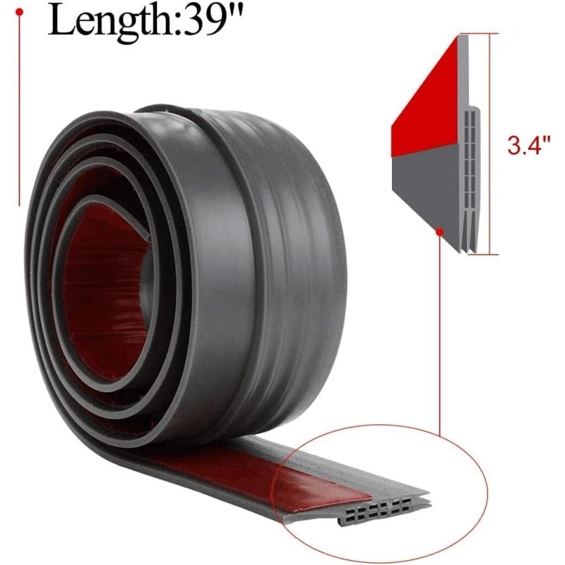 EVOTECH 1PACK Grey 3.4" W x 39" L Widened Door