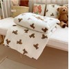 Mystery Girl Bear Crib Bedding and Pillow Set (120x150cm 1