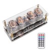 IN12 Glow Tube Clock with Remote Controller Electronic Digital Tube