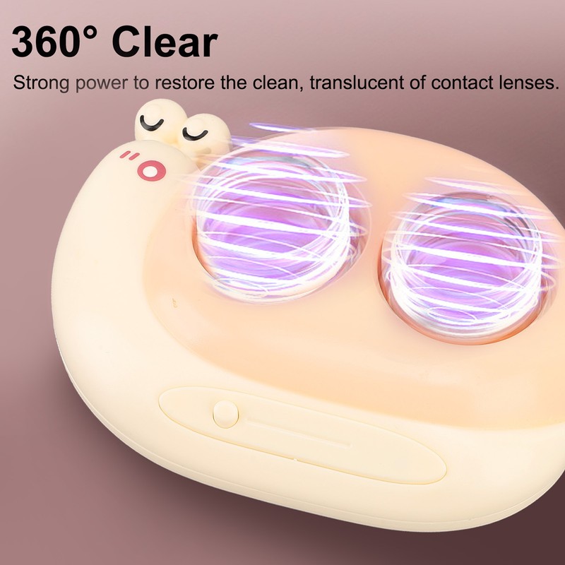Contact Lens Cleaner Machine Snail Shape Portable Battery Powered One