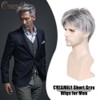 Creamily Wig for Men (E-Grey White Mix Black)