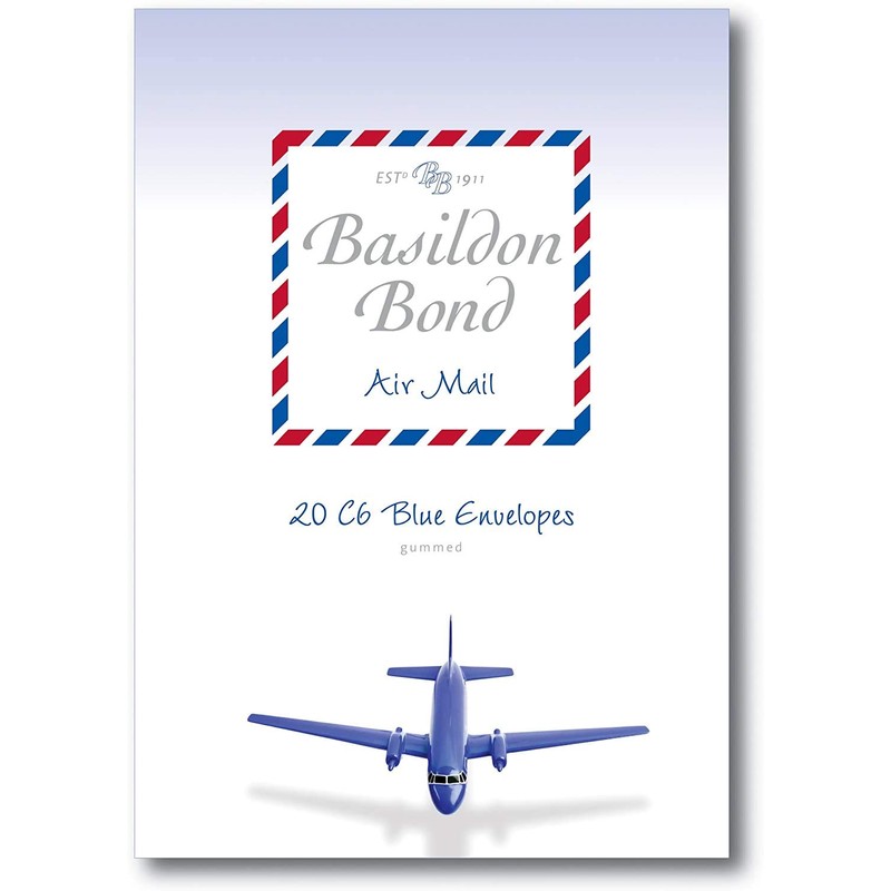 Basildon Bond Air Mail Writing Set Include A5 Blue Sheet