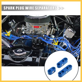 REPAIROCK 1 Set 8mm Car Engine Spark Plug Wire Separator Looms Divider Organizer Clamp Plastic Blue Auto Replacement Parts