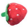 LQ Industrial Exquisitely Crafted Plush Strawberry Toy Pet Supplies Suitable