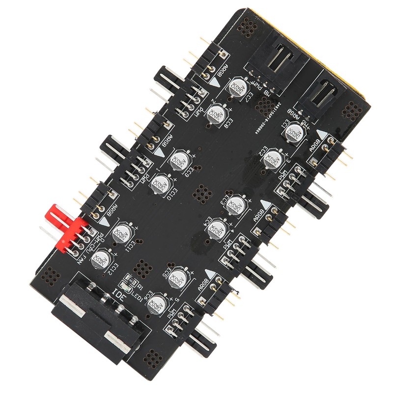 6 Way Splitter Hub 4PIN PWM Speed Regulation 3PIN ARGB