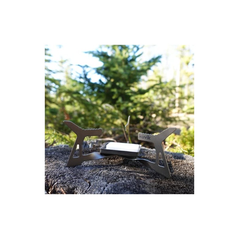 Kuvik Micro Titanium Solid Fuel Stove - Ultralight and Compact