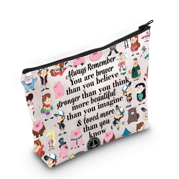 WZMPA Mabel & Dipper Twins Cosmetic Bag Waddles Pig Lover