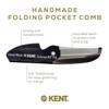 Kent 87T Combo Handmade Folding Pocket Comb for Men, Fine