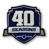 🏈 4" 2023 INDIANAPOLIS COLTS 40 Seasons Iron-on Football Logo PATCH!