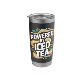 Powered By Iced Tea Citrus Fresh Cool Stainless Steel Insulated Tumbler