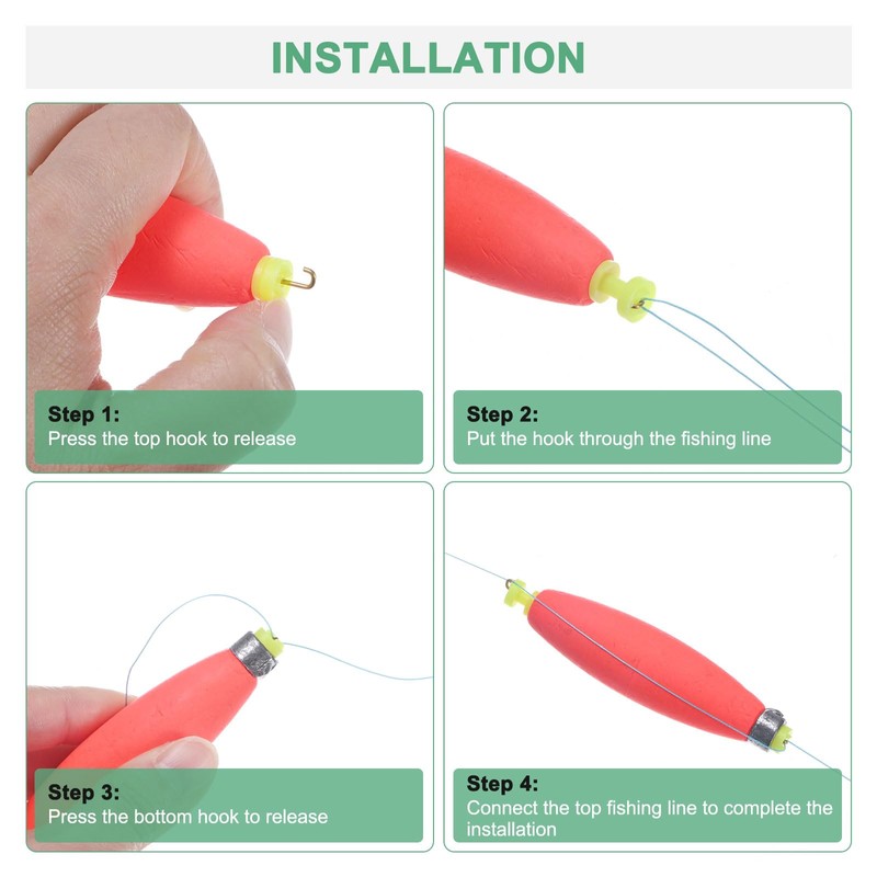 M METERXITY 5-Pack Fishing Bobbers Floats, 77mm EVA Foam Weighted