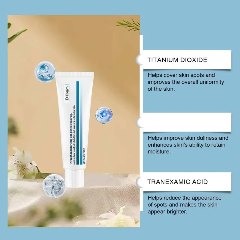 Crema Hidratante Ligera Y Acogedora Para Manchas De Ácidos T
