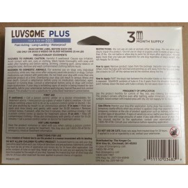 Luvsome Plus Flea & Tick ~ Dogs 23-44 # ~ 3 Month Supply Fast Acting Waterproof