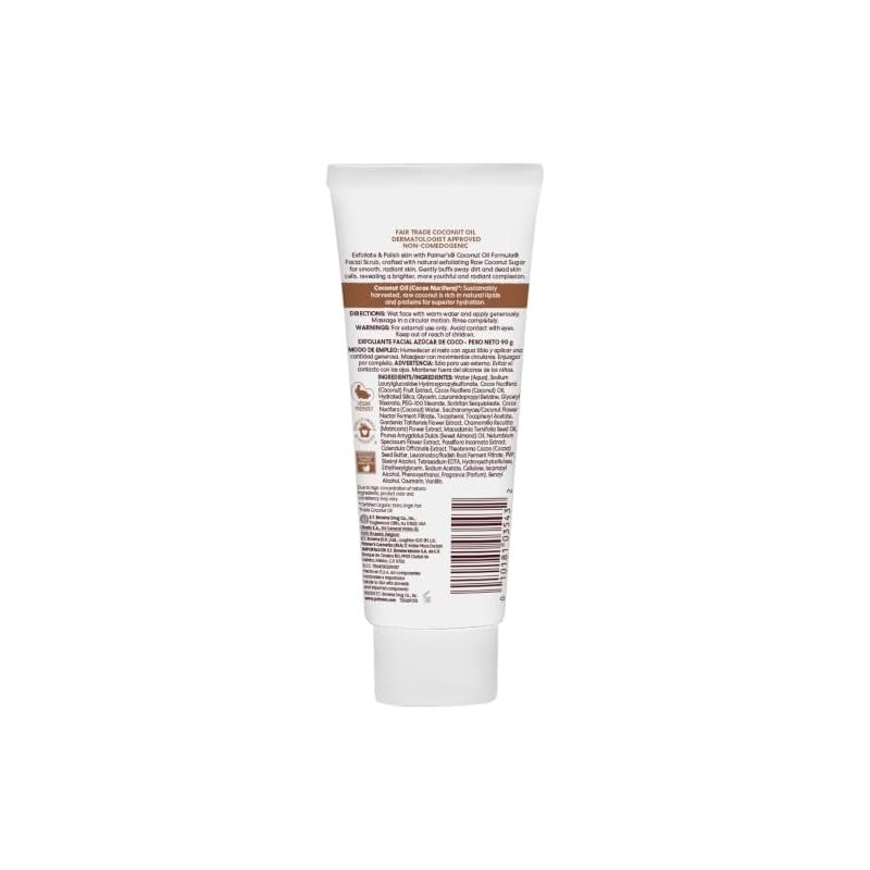 Palmer's Coconut Oil Formula Exfoliante Facial con Azúcar de Coco,