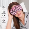 4 Pieces Sleep Eye Masks,Leopard Light Blocking Eye Cover Sleeping