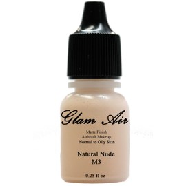 Glam Air Airbrush Makeup Foundation Water Based Matte M3 Natural Nude (Ideal for Normal to Oily Skin) 0.25oz