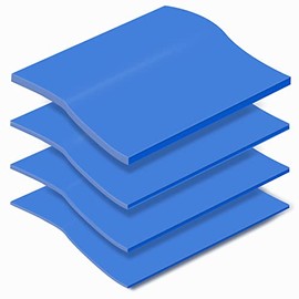 Aairhut Thermal Pad 6W/mK 4 Pack, 100x100mm 0.5mm 1mm 1.5mm 2mm Silicone Cooling Pad GPU Non Conductive Heat Resistance Extreme Odyssey Cover for Laptop Heatsink/CPU/GPU/SSD/IC/LED Cooler