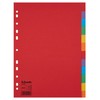 Esselte Leitz Register Karton A4 Multi-Colour 12 tabs multicoloured