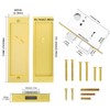 Pocket Door Privacy Lock,Modern Rectangular Pocket Door Hardware, Finger Flush