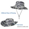 ZLYC Men's Camouflage Sun Hat Safari Hat Mesh Outdoor Hat