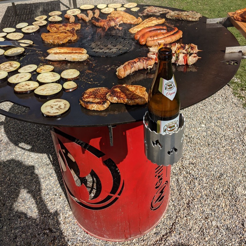 Grillrost.com The Original Fire Plate, 80 and 100 cm, and