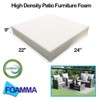Foamma High Density Outdoor Cushion Replacement for Patio Furniture Premium