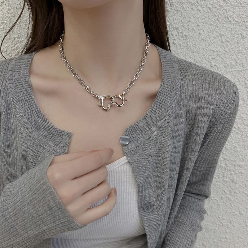 Halgio Orchan Street Necklace, Handcuffs, Women's Heart, Mine Type, Cute,