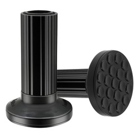 ZOCONE Black End Caps 2 PCS, 32mm 29mm Finials for 51-168,148, 128 Inches Tension Curtain Rod