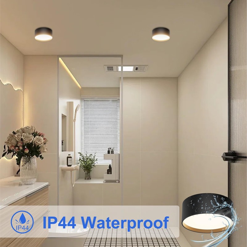 Klighten LED 24 W surface-mounted spotlight, round ceiling spotlights, surface-mounted