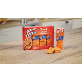 Lance Sandwich Crackers, ToastChee Peanut Butter, 8 Count Box