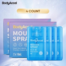 BodyAccel Probiotic Oral Spray Portable, Breath Freshener for Long-Lasting Freshness Mint Flavor - Specification: 2PC(4*10mL)