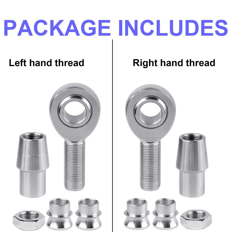 iLIZBay 3/4" Heim Joint Rod End Kit with Tube Adapters