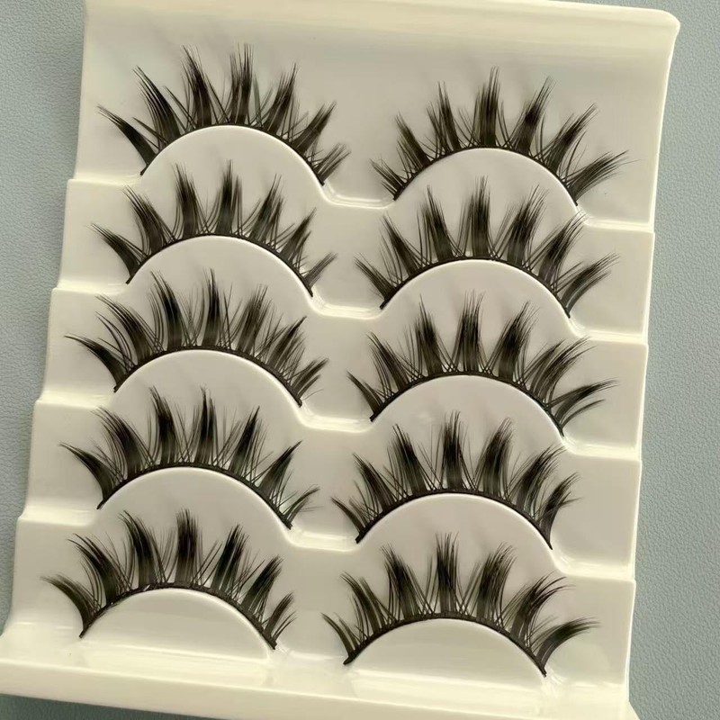 つけまつげ 5組セット したまつげ 人気 手作り COSPLAY 女優まつげ バービー ナチュラル仕上げ 人気