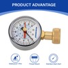 MEASUREMAN 0-200 PSI Water Pressure Gauge with Lazy Hand, 2-1/2''