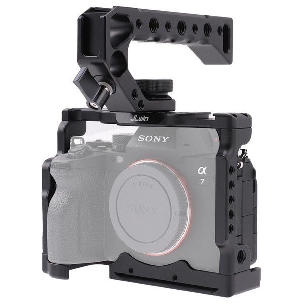 A7 IV Cage Support, Hersmay Camera Cage with Top Handle