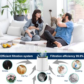 sieloonger Blue Pure 511 Replacement Air Filter Compatible with Blueair Blue Pure 511 AIR Purifier,2-in-1 Filter of H13 True HEPA Activated Carbon Filter,Pack of 2