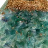 Gold Stone Orgonite Pyramid Spiritual Goods with Natural Stone, Crystal
