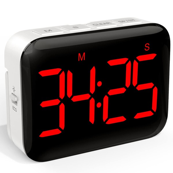 VOCOO Magnetic Kitchen Timer for Cooking with Count Up Countdown,