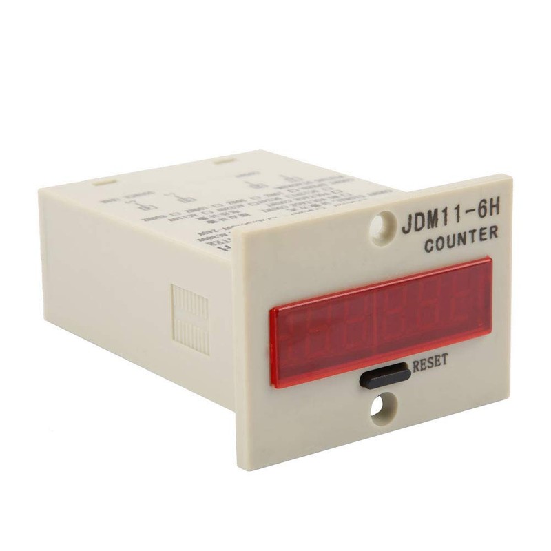 DIGITEN 0-999999 Digital LED Counter Electronic Counter JDM11-6H AC220V /