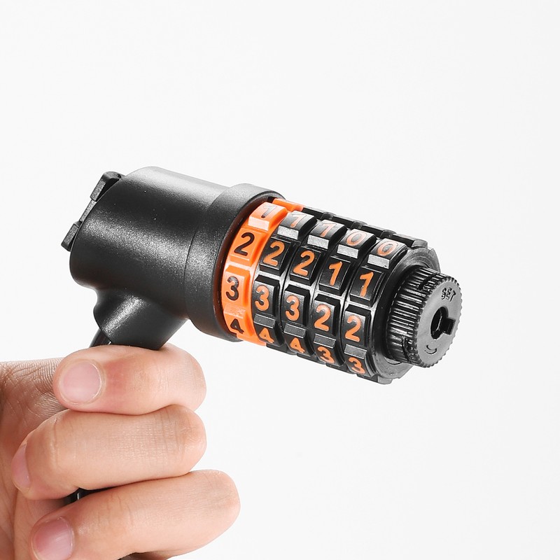 Bicycle Safety Lock Bike Motorcycle AntiTheft Elasticity Locks 5 Digits